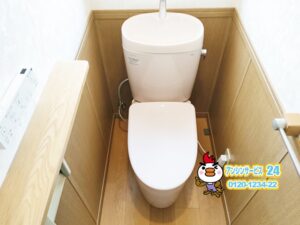 名古屋市北区 トイレ交換工事 TOTOピュアレストEX アプリコットF1A